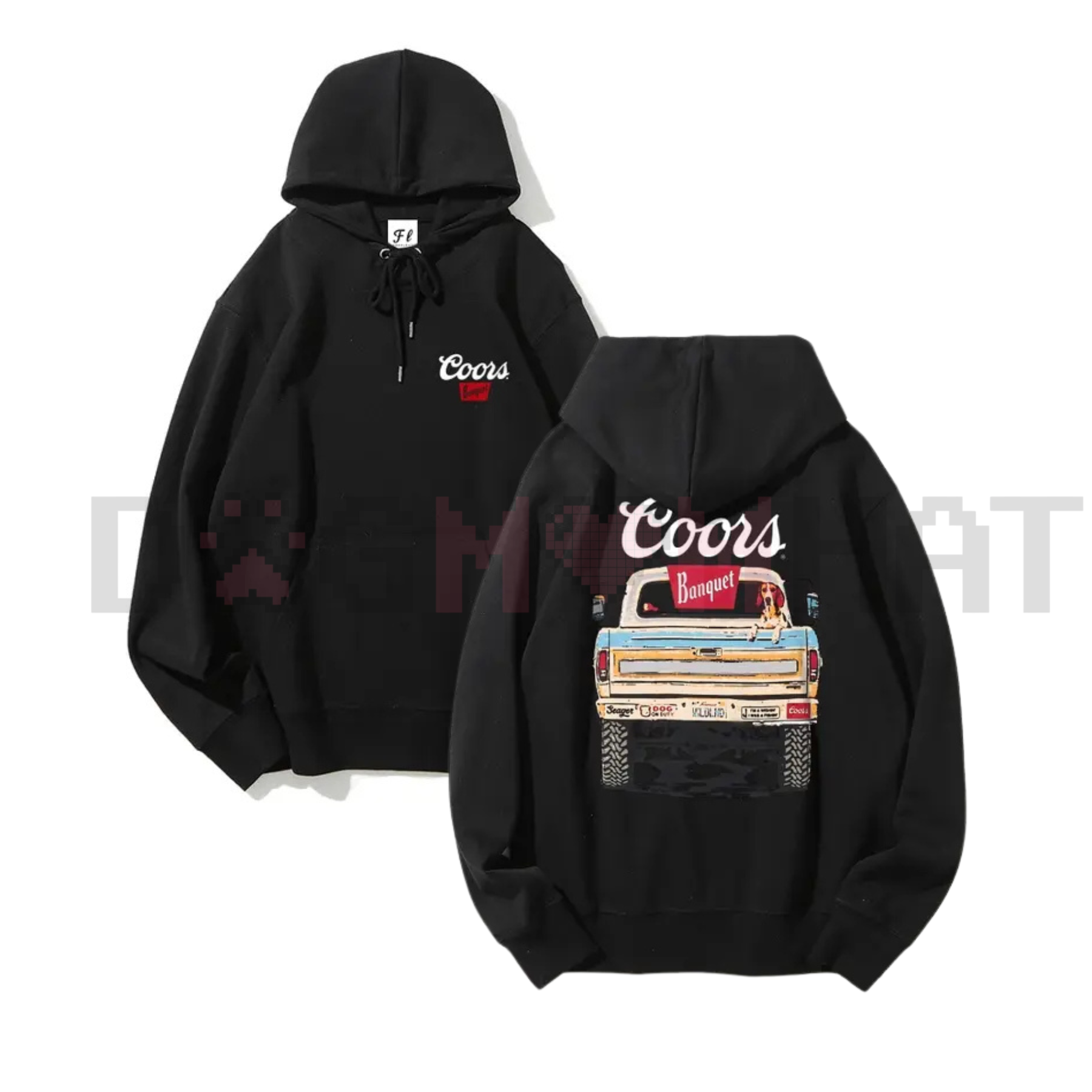 Vintage Coors Banquet Truck Hoodie – Cozy Fall Essential Beer Fan Country Pullover - dogmomhat