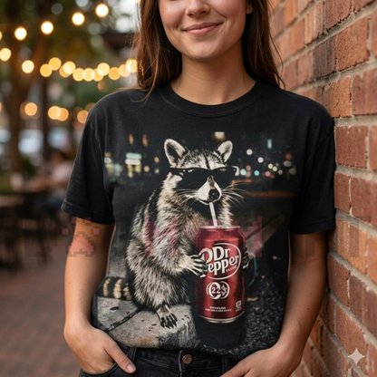 Vintage Raccoons Dr. Pepper T-Shirt - dogmomhat