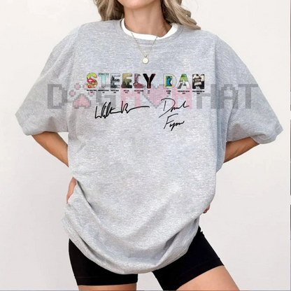 Vintage Steely Dan Rock Band T-Shirt – Music Fan Gift, Unisex 100% Cotton Tee - Dogmomhat