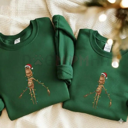 Weirdcore 'Marcus The Worm' Santa Crewneck - dogmmhat