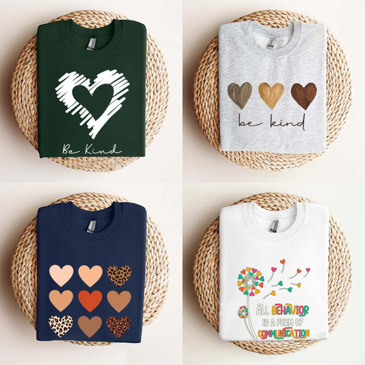 Women’s Casual Leopard & Heart Print T-Shirt - Dogmomhat