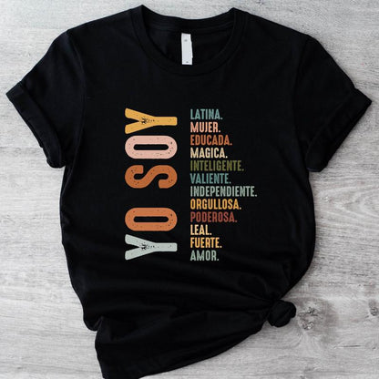 Yo Soy T-Shirt - Mujer Latina Shirt, Mexican Latina Tee, Hispanic Gift - Dogmomhat
