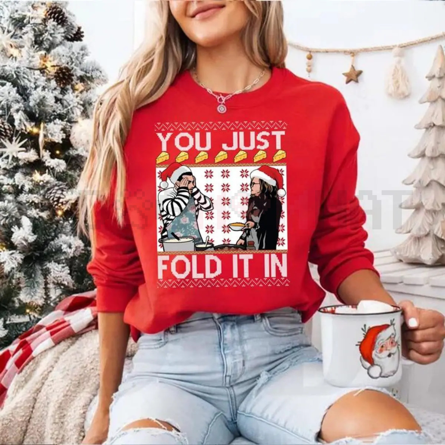 "You Just Fold It In" Vintage Sweatshirt - dogmomhat