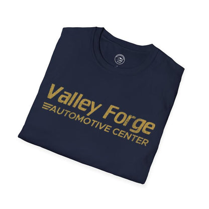 Valley Forge Automotive Center T-Shirt – Unisex Softstyle Tee for Car Lovers & Garage Fans