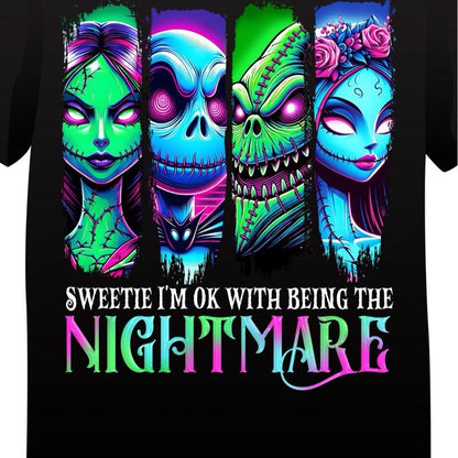 The Nightmare Black Halloween Shirt – Spooky Season Graphic Tee