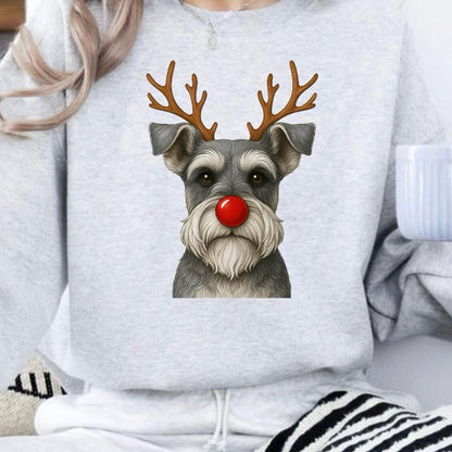 Christmas Reindeer Dog Sweatshirt – Unisex Festive Pet Graphic Pullover