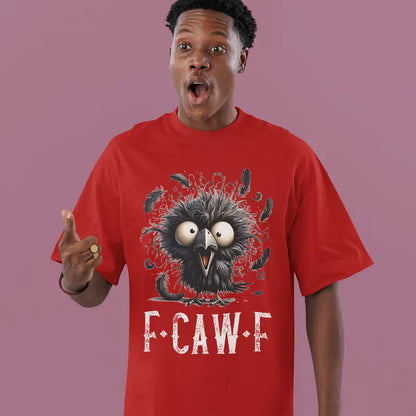 "F-CAW-F" Crow T-Shirt – Funny Black Bird Tee