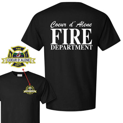 Coeur d'Alene Firefighter Tribute T-Shirt – Memorial Graphic Tee, Soft Cotton Blend Shirt to Support Fire Heroes