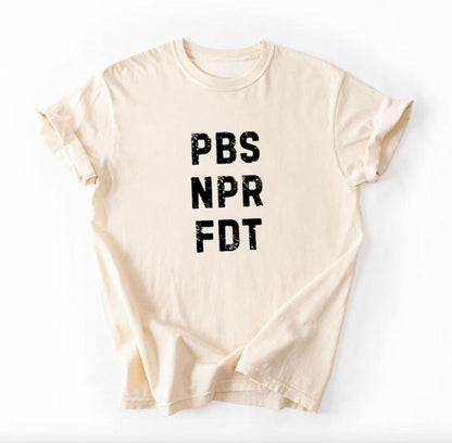 "Save PBS Resist" T-Shirt – Public Broadcasting Service Protest Tee