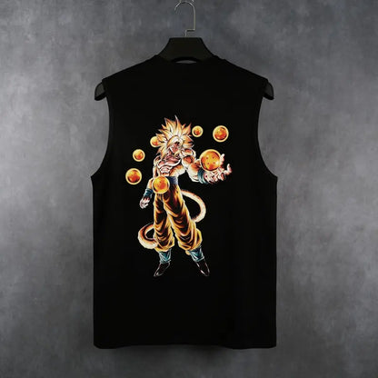 Dragon Ball Z Goku Saiyan T-Shirt – 80s 90s Anime Graphic Tee & Tank Top