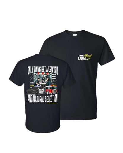 First Responder T-Shirt – Patriotic Graphic Tee to Honor Everyday Heroes in Uniform
