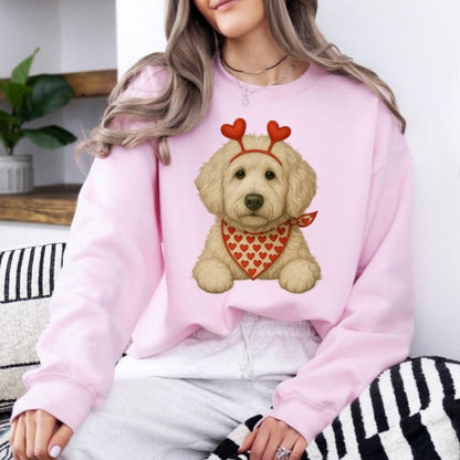 Custom Valentine's Dog Mom Sweatshirt