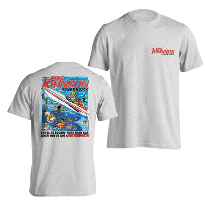 Big Johnson Powerboats Graphic T-Shirt – 2-Sided Fun & Bold Design