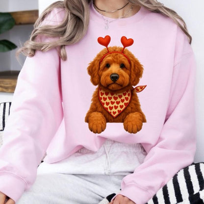 Custom Valentine's Dog Mom Sweatshirt