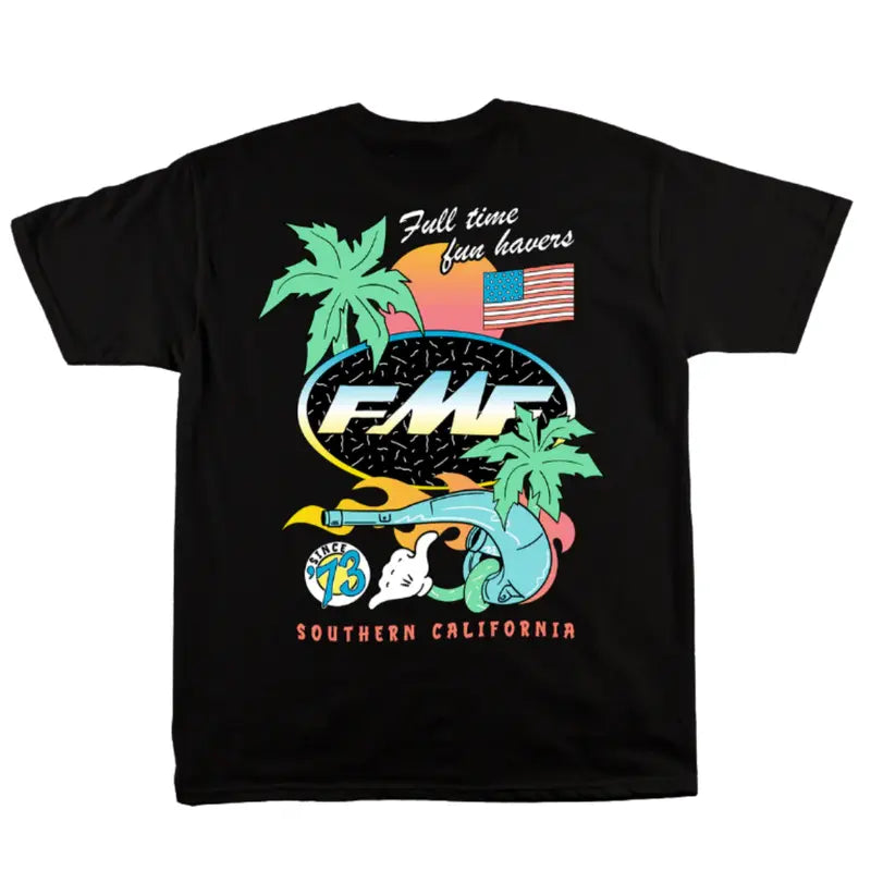 Day Glo FMF Racing Shirt - 2-Sided Graphic Tee for Racing & Biker Fans