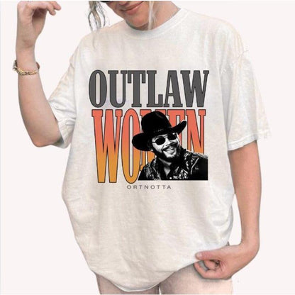 Outlaw Women Hank Jr. Western Retro Shirt – Classic Country Vintage Tee
