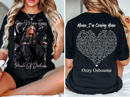 Ozzy Osbourne Mama I'm Coming Home T-Shirt – Tribute Rock Tee for Fans, RIP Legend Graphic Shirt