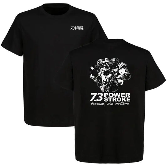 "7.3 Power" 2-Sided T-Shirt - 90s Styled Ford Car Parts Shirt