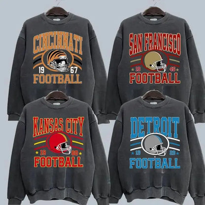 Vintage Team Football Oversized 90s Sweatshirt