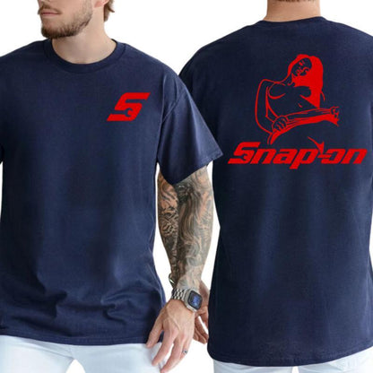 Snap-on Graphic Tee - Bold 2-Sided Design, Automotive Enthusiast & Casual Wear Shirt