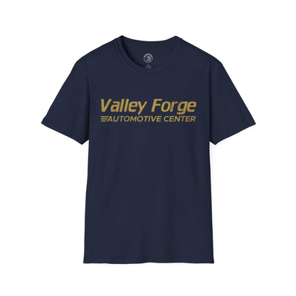 Valley Forge Automotive Center T-Shirt – Unisex Softstyle Tee for Car Lovers & Garage Fans