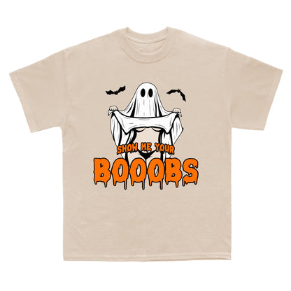 Funny Halloween Ghost T-Shirt – Trendy Spooky Season Tee for Men & Women, Soft Cotton Unisex Fit