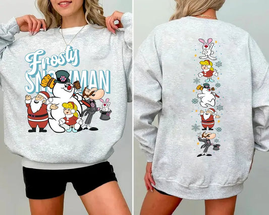 Vintage Frosty The Snowman Sweatshirt – Retro Christmas Sweater & Cute Holiday Tee