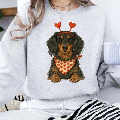 Custom Valentine's Dog Mom Sweatshirt