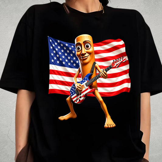 American Flag Guitar "Tung Tung Tung Sahur" Tee
