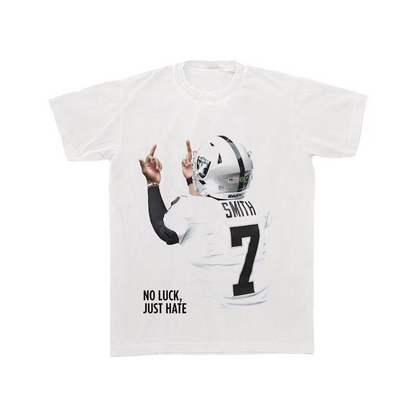 Geno Smith "No Luck Just Hate" T-Shirt – Football Graphic Tee